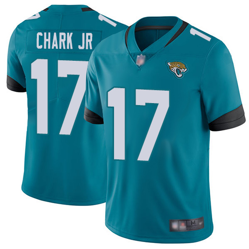 Men Nike Jacksonville Jaguars 17 DJ Chark Jr Teal Green Alternate Stitched NFL Vapor Untouchable Limited Jersey